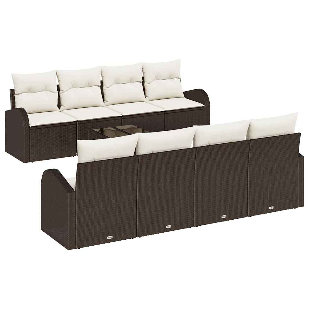 Gartensofa-set Braun 55 x 55 x 37 cm Poly-Rattan