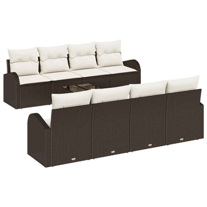 Gartensofa-set Braun 55 x 55 x 37 cm Poly-Rattan