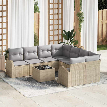 Gartensofa-set Beige 55 x 55 x 37 cm Poly-Rattan