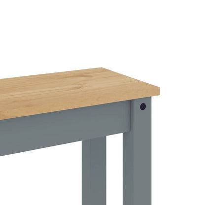 vidaXL 3-tlg. Essgruppe Panama Grau Massivholz Kiefer
