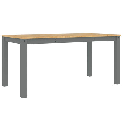 vidaXL 4-tlg. Essgruppe Panama Grau Massivholz Kiefer