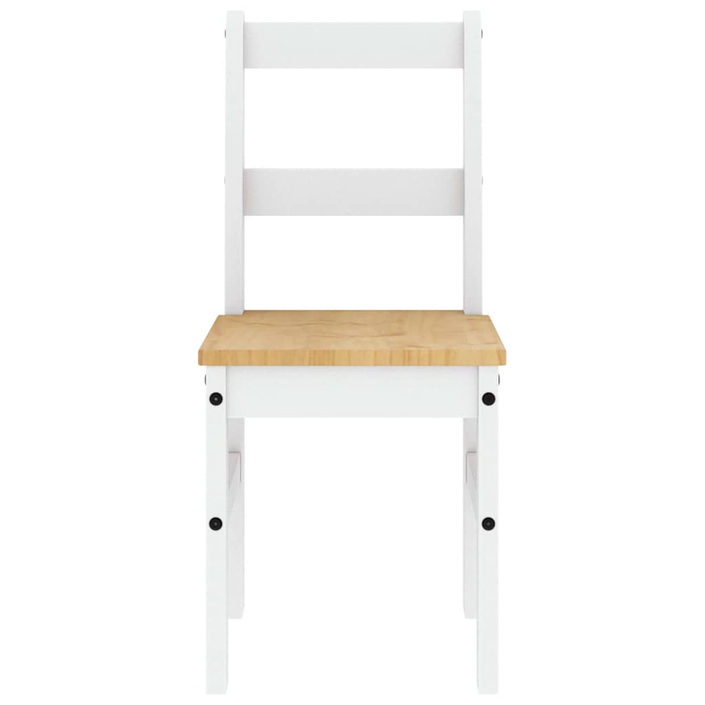 7-tlg. Essgruppe Panama Weiß Massivholz Kiefer