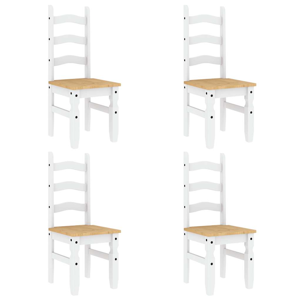 vidaXL Ensemble de salle à manger 5 pcs Panama blanc pin massif