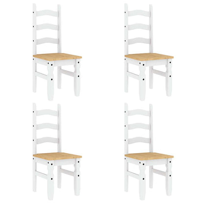 vidaXL Ensemble de salle à manger 5 pcs Panama blanc pin massif