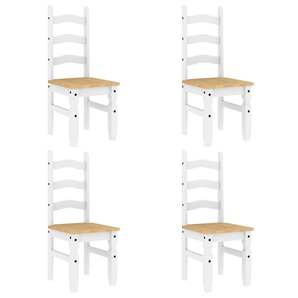 vidaXL Ensemble de salle à manger 5 pcs Panama blanc bois de pin massif