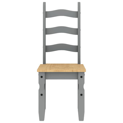 7-tlg. Essgruppe Panama Grau Massivholz Kiefer