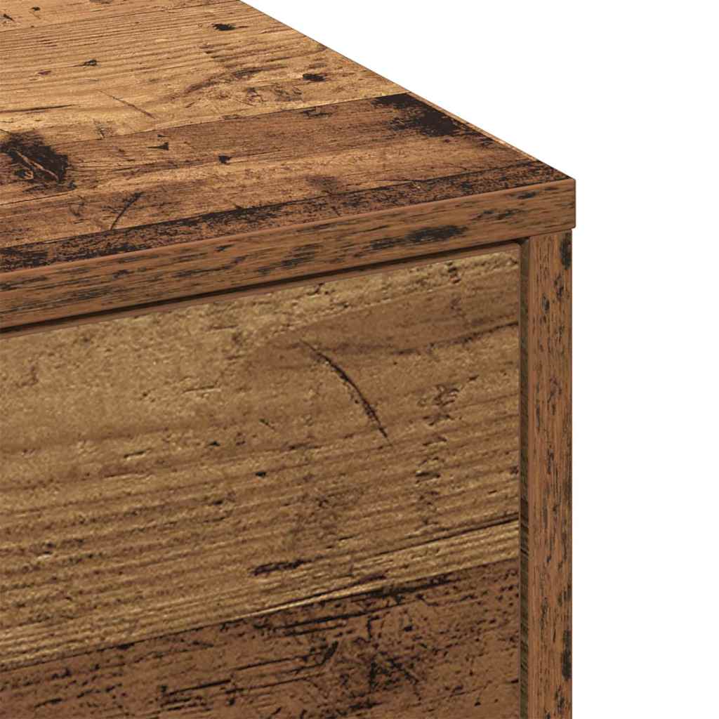vidaXL Couchtisch Altholz 90 x 90 x 28 cm Holzwerkstoff