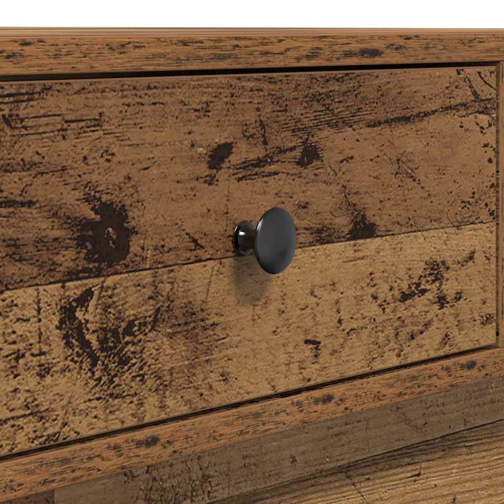 vidaXL Couchtisch Altholz 90 x 90 x 28 cm Holzwerkstoff