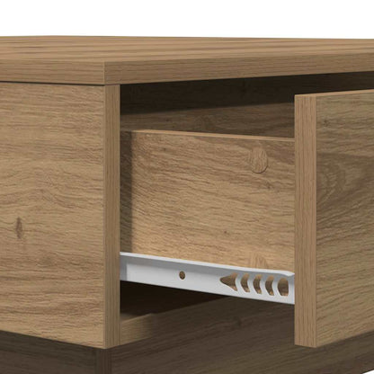 vidaXL Couchtisch Artisan-Eiche 90 x 90 x 28 cm Holzwerkstoff