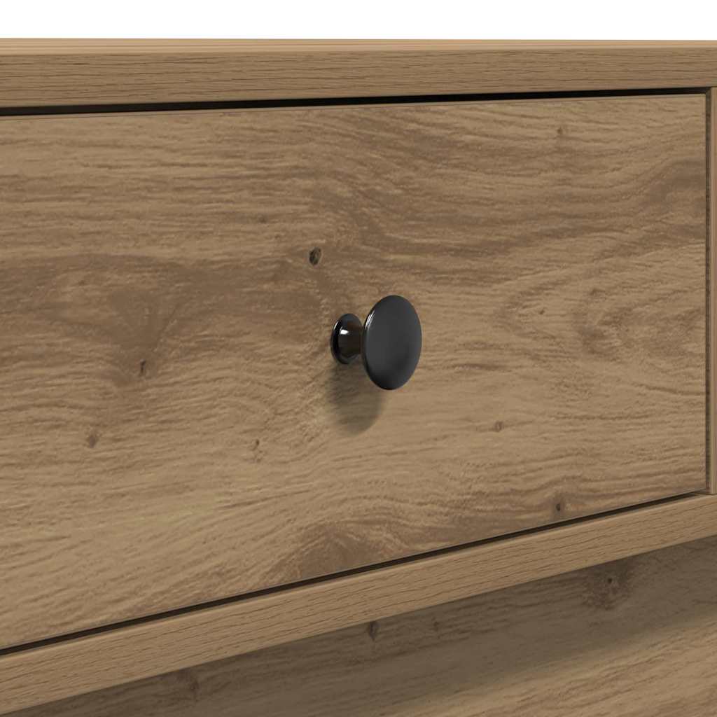 vidaXL Couchtisch Artisan-Eiche 90 x 90 x 28 cm Holzwerkstoff