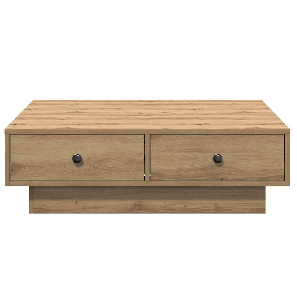 vidaXL Couchtisch Artisan-Eiche 90 x 90 x 28 cm Holzwerkstoff