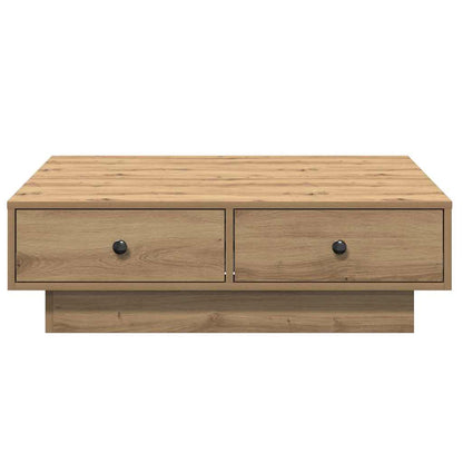 vidaXL Couchtisch Artisan-Eiche 90 x 90 x 28 cm Holzwerkstoff