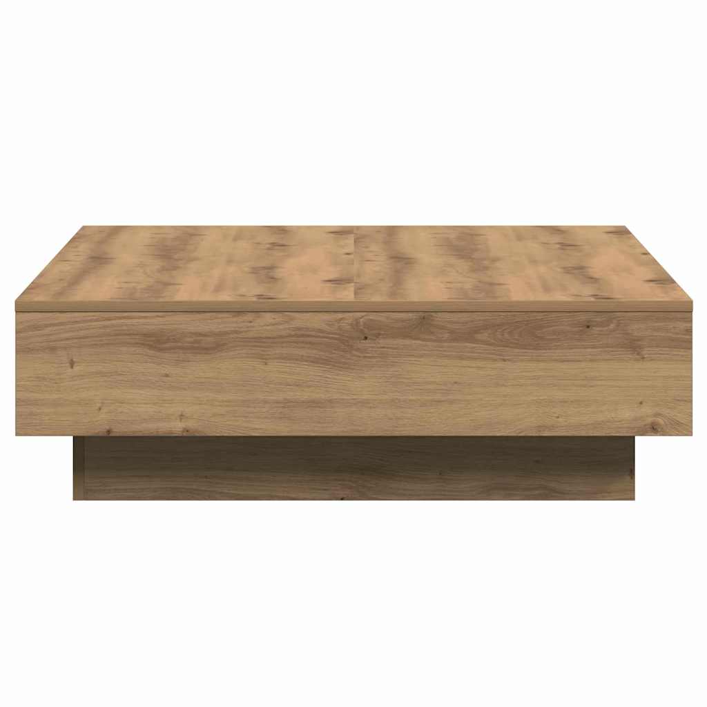 vidaXL Couchtisch Artisan-Eiche 90 x 90 x 28 cm Holzwerkstoff