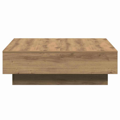 vidaXL Couchtisch Artisan-Eiche 90 x 90 x 28 cm Holzwerkstoff
