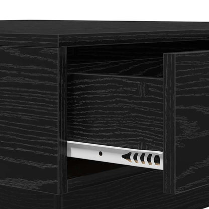 Couchtisch Schwarz Eichen-Optik 90 x 90 x 28 cm Holzwerkstoff