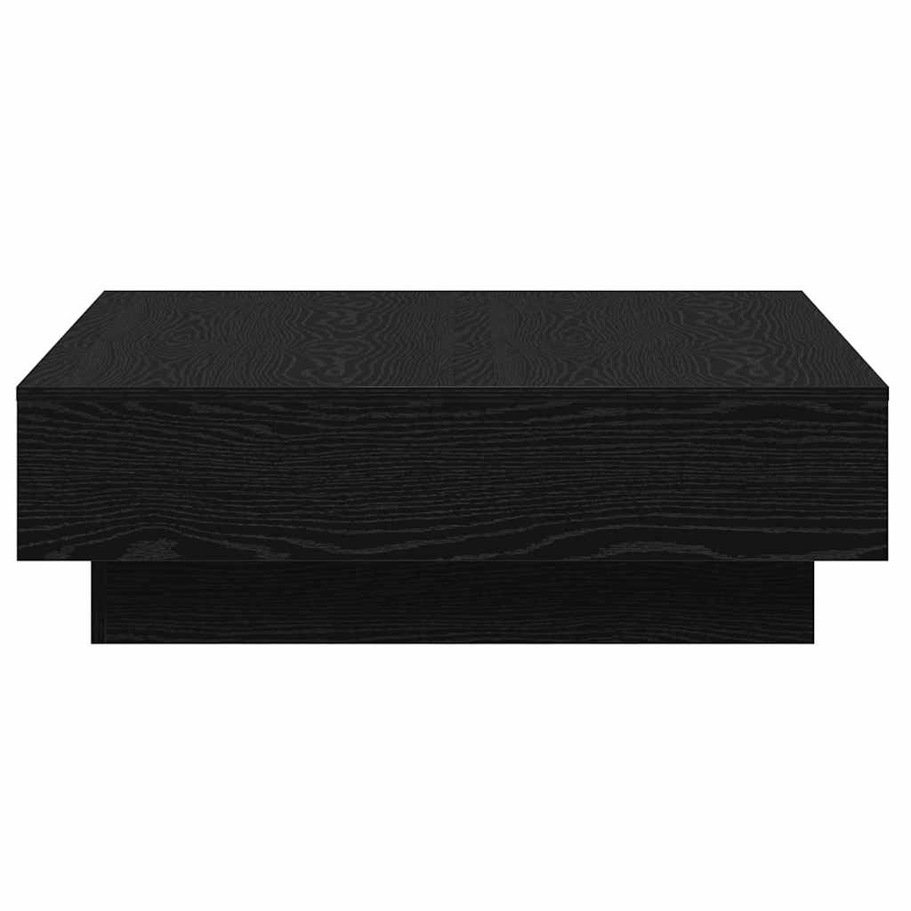 Couchtisch Schwarz Eichen-Optik 90 x 90 x 28 cm Holzwerkstoff