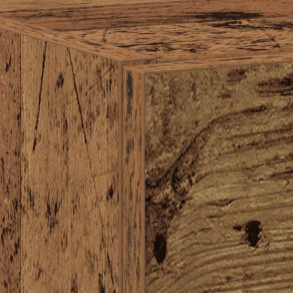 vidaXL Badezimmerschrank mit Tür Altholz 40 x 37 x 59 cm Holzwerkstoff