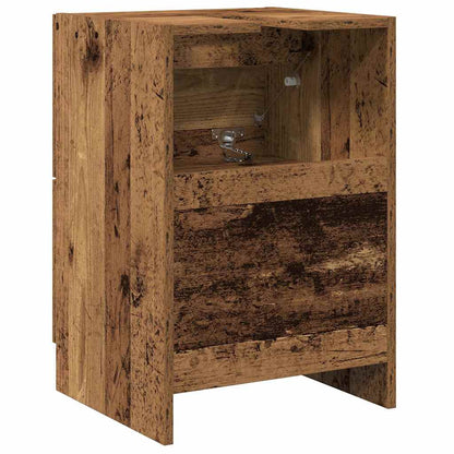 vidaXL Badezimmerschrank mit Tür Altholz 40 x 37 x 59 cm Holzwerkstoff
