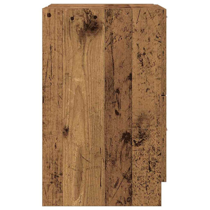 vidaXL Badezimmerschrank mit Tür Altholz 40 x 37 x 59 cm Holzwerkstoff