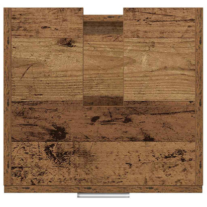 vidaXL Badezimmerschrank mit Tür Altholz 40 x 37 x 59 cm Holzwerkstoff