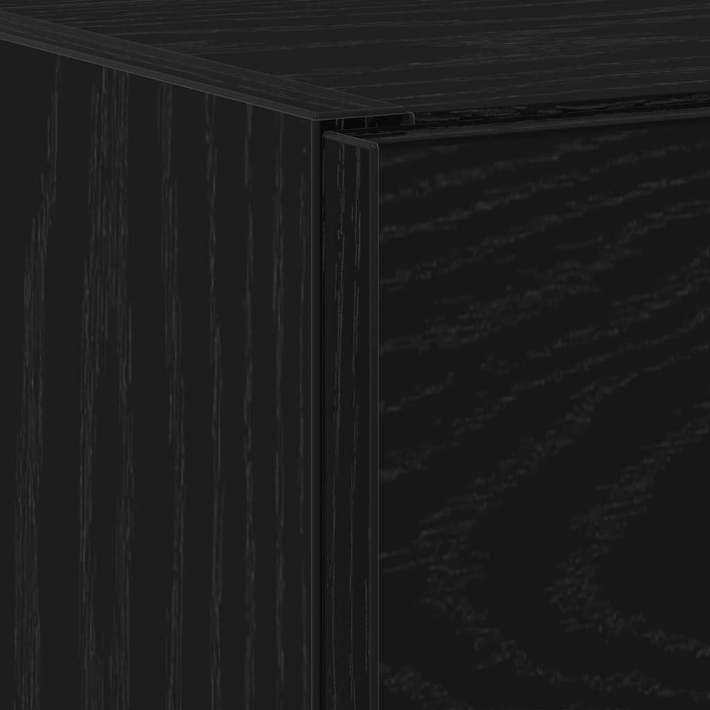 vidaXL Badezimmerschrank mit Tür Schwarz Eichen-Optik 40 x 37 x 59 cm