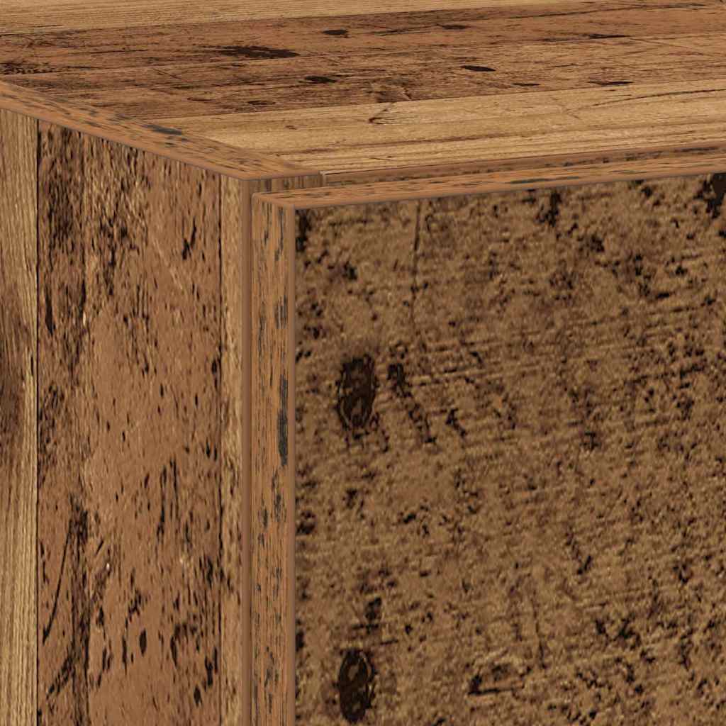 vidaXL Badezimmerschrank mit Tür Altholz 59 x 37 x 59 cm Holzwerkstoff