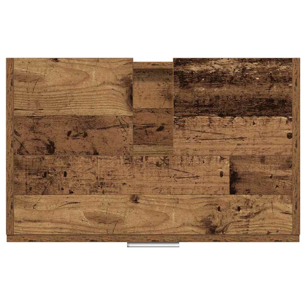 vidaXL Badezimmerschrank mit Tür Altholz 59 x 37 x 59 cm Holzwerkstoff
