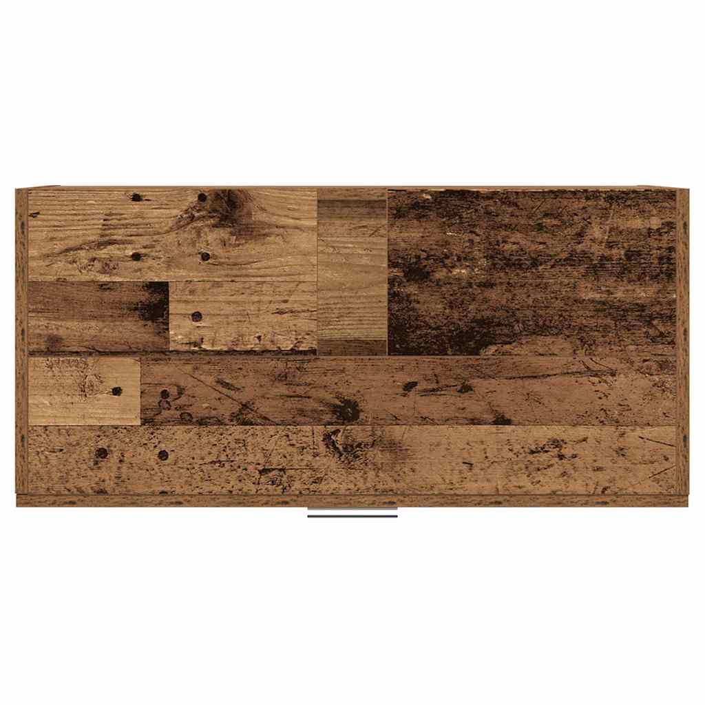 vidaXL Badezimmerschrank mit Tür Altholz 78 x 37 x 59 cm Holzwerkstoff