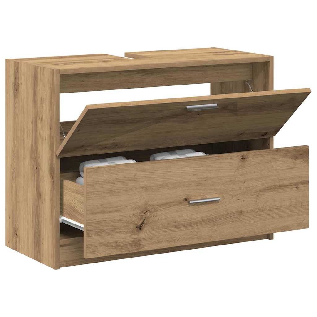 Badezimmerschrank Artisan-Eiche 78 x 37 x 59 cm Holzwerkstoff