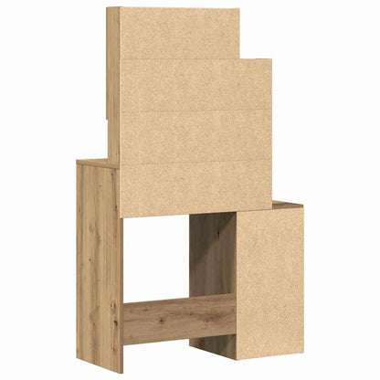 Schminktisch Artisan-Eiche 80 x 35 x 132 cm Holzwerkstoff