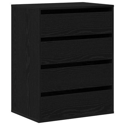 Schubladenschrank Schwarz 60 x 41 x 76 cm Holzwerkstoff