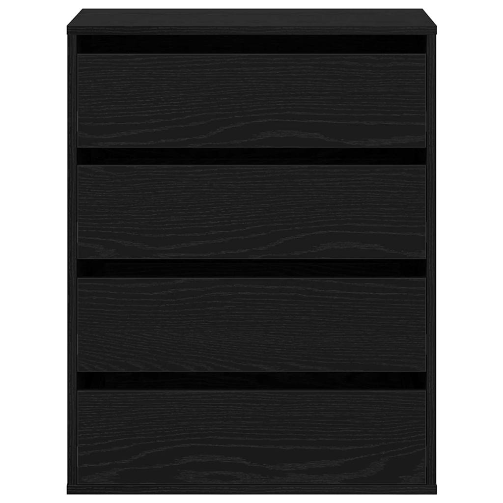 Schubladenschrank Schwarz 60 x 41 x 76 cm Holzwerkstoff