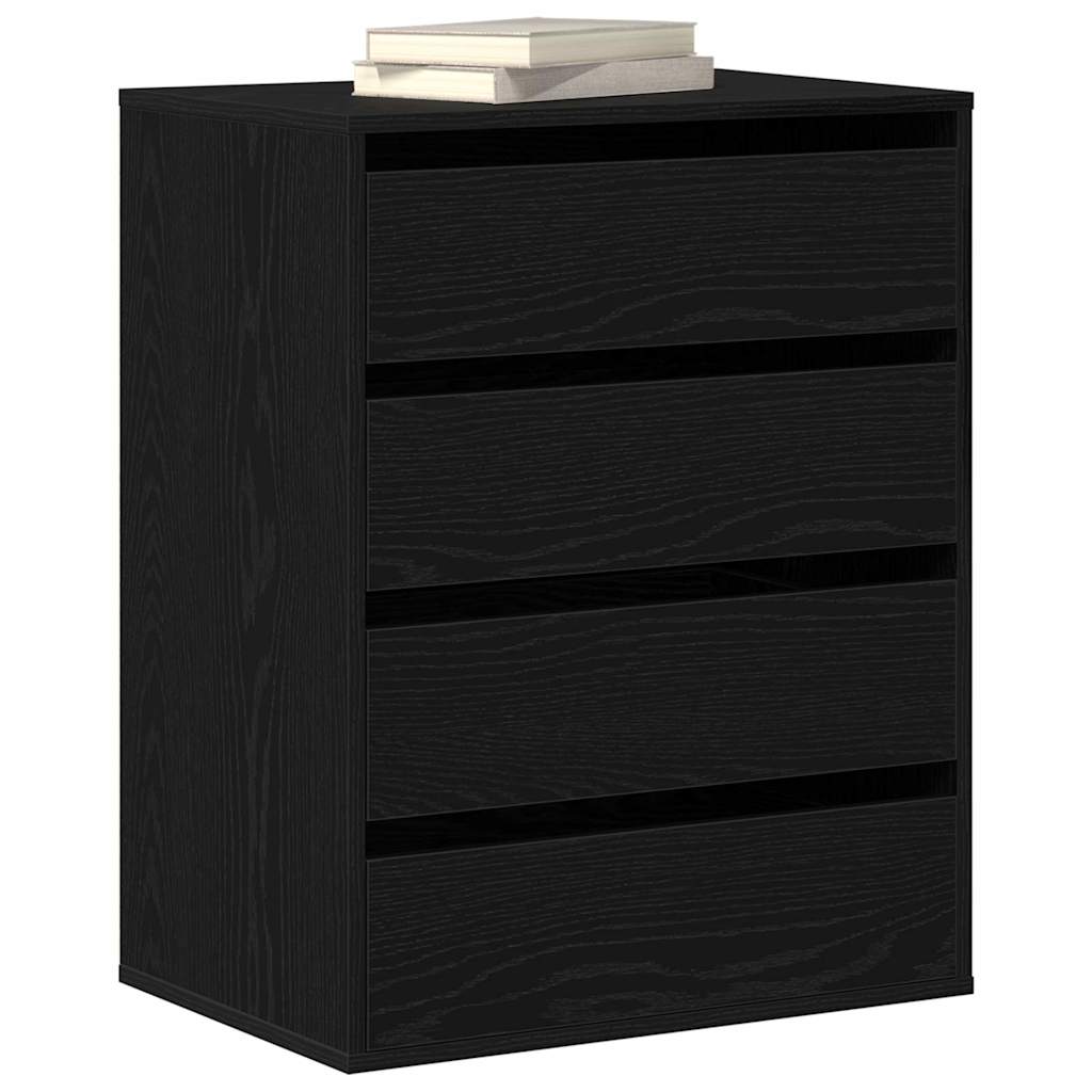 Schubladenschrank Schwarz 60 x 41 x 76 cm Holzwerkstoff