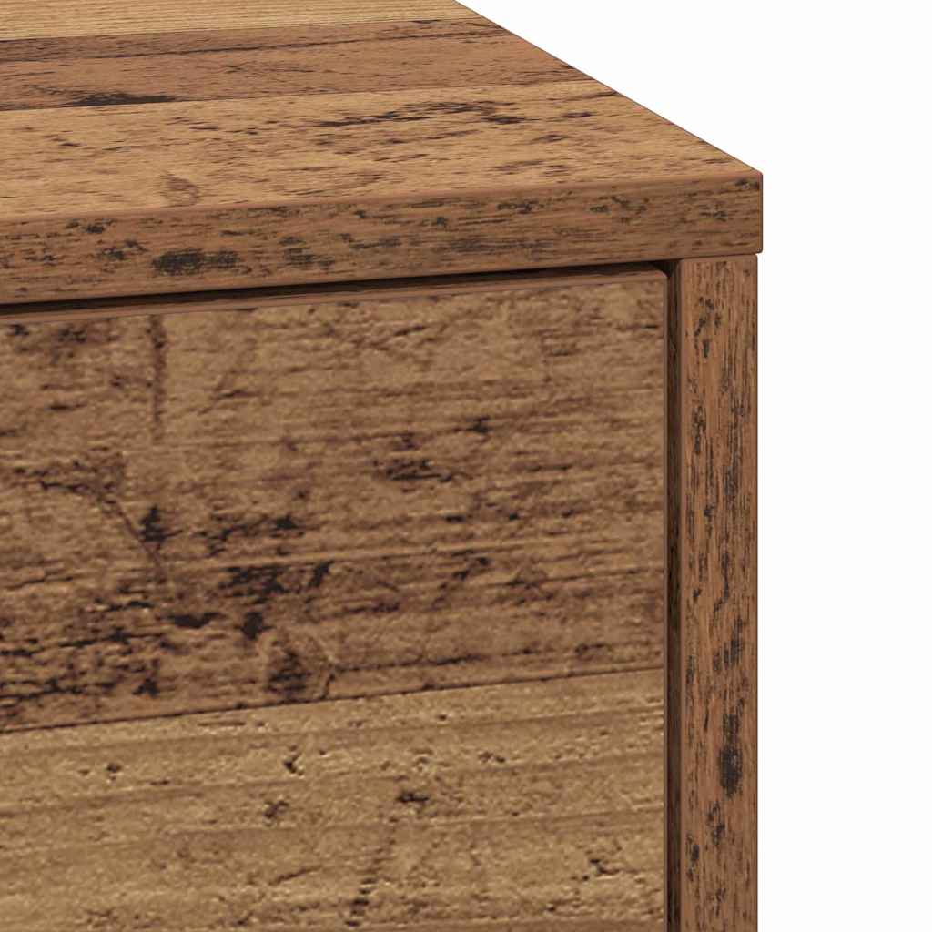 vidaXL Nachttisch mit Schubladen Altholz 38 x 34 x 61 cm Holzwerkstoff