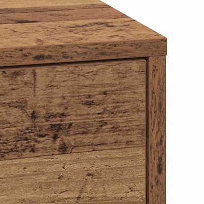 vidaXL Nachttisch mit Schubladen Altholz 38 x 34 x 61 cm Holzwerkstoff