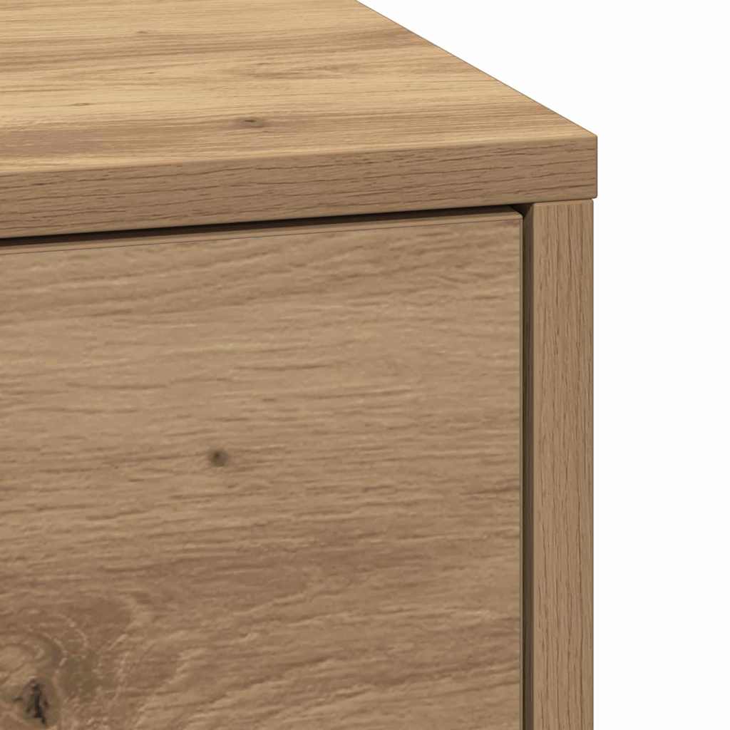 vidaXL Nachttisch Artisan-Eiche 38 x 34 x 61 cm Holzwerkstoff