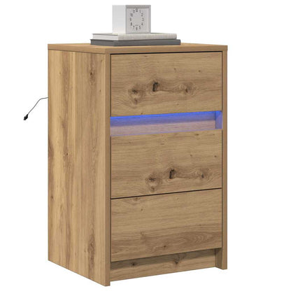 vidaXL Nachttisch Artisan-Eiche 38 x 34 x 61 cm Holzwerkstoff