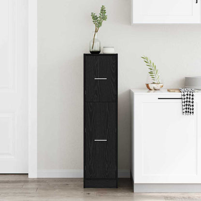 vidaXL Apothekerschrank Schwarze Eiche 30 x 41 x 118 cm Holzwerkstoff