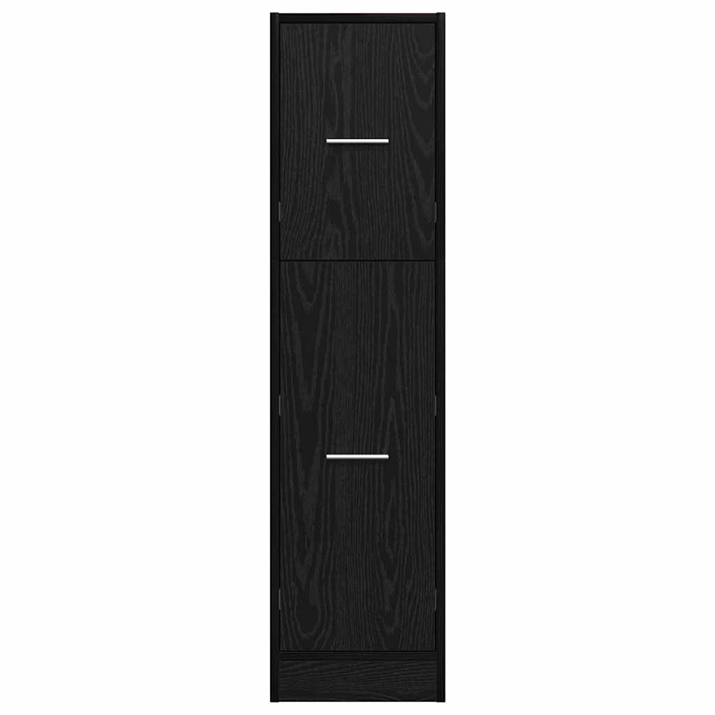 vidaXL Apothekerschrank Schwarze Eiche 30 x 41 x 118 cm Holzwerkstoff