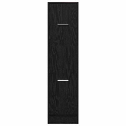 vidaXL Apothekerschrank Schwarze Eiche 30 x 41 x 118 cm Holzwerkstoff