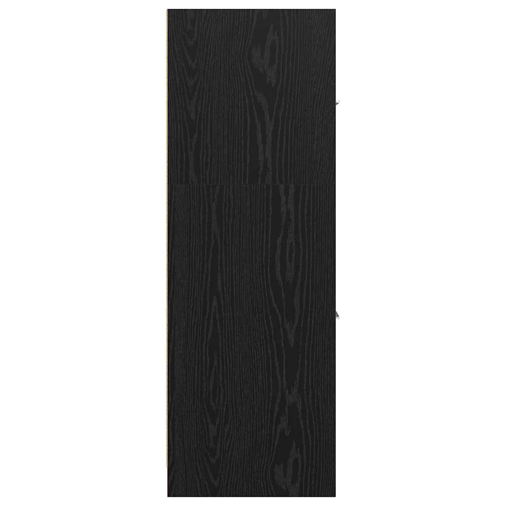 vidaXL Apothekerschrank Schwarze Eiche 30 x 41 x 118 cm Holzwerkstoff