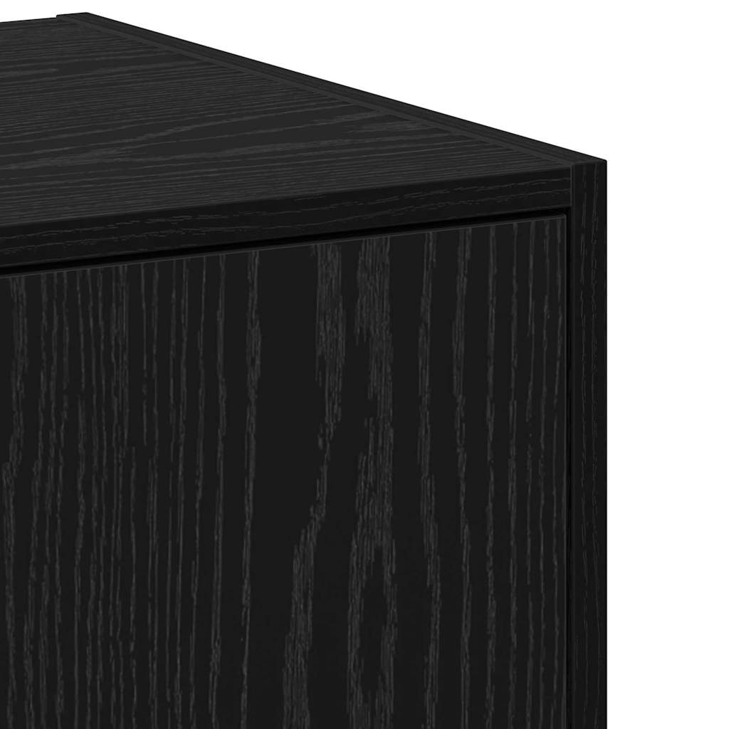 vidaXL Apothekerschrank Schwarze Eiche 40 x 41 x 77.5 cm Holzwerkstoff
