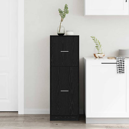 vidaXL Apothekerschrank Schwarze Eiche 40 x 41 x 118 cm Holzwerkstoff