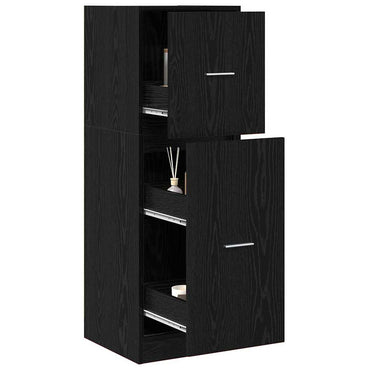 vidaXL Apothekerschrank Schwarze Eiche 40 x 41 x 118 cm Holzwerkstoff