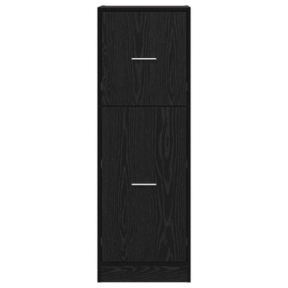 vidaXL Apothekerschrank Schwarze Eiche 40 x 41 x 118 cm Holzwerkstoff