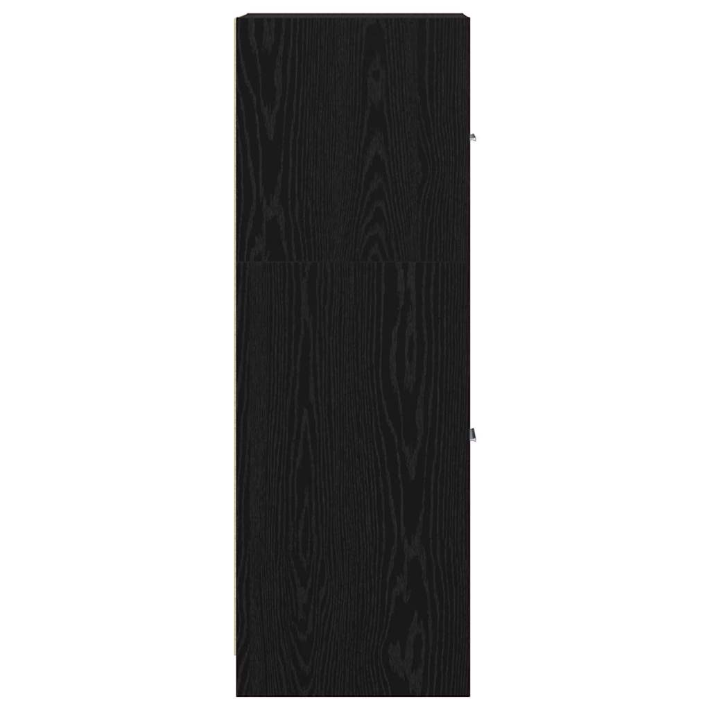 vidaXL Apothekerschrank Schwarze Eiche 40 x 41 x 118 cm Holzwerkstoff