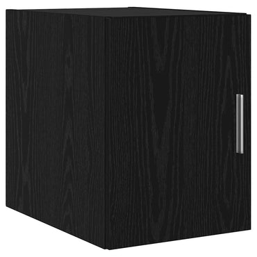 vidaXL Wandschrank Schwarz Eichen-Optik 30 x 42,5 x 39,5 cm