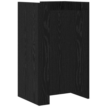 vidaXL Sideboard Schwarz Eichen-Optik 45 x 35 x 75 cm