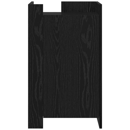 vidaXL Sideboard Schwarz Eichen-Optik 45 x 35 x 75 cm