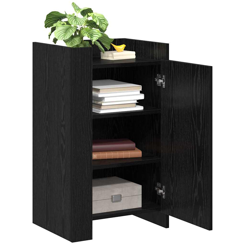vidaXL Sideboard Schwarz Eichen-Optik 45 x 35 x 75 cm